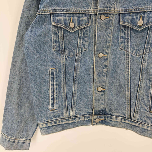 ワーナーブラザーズスタジオストア WARNER BROS STUDIO STORE 90S バック刺繍 デニム トラッカー ジャケット メンズ import:S